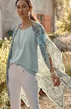 Airy Paisley Ruana | Jjill