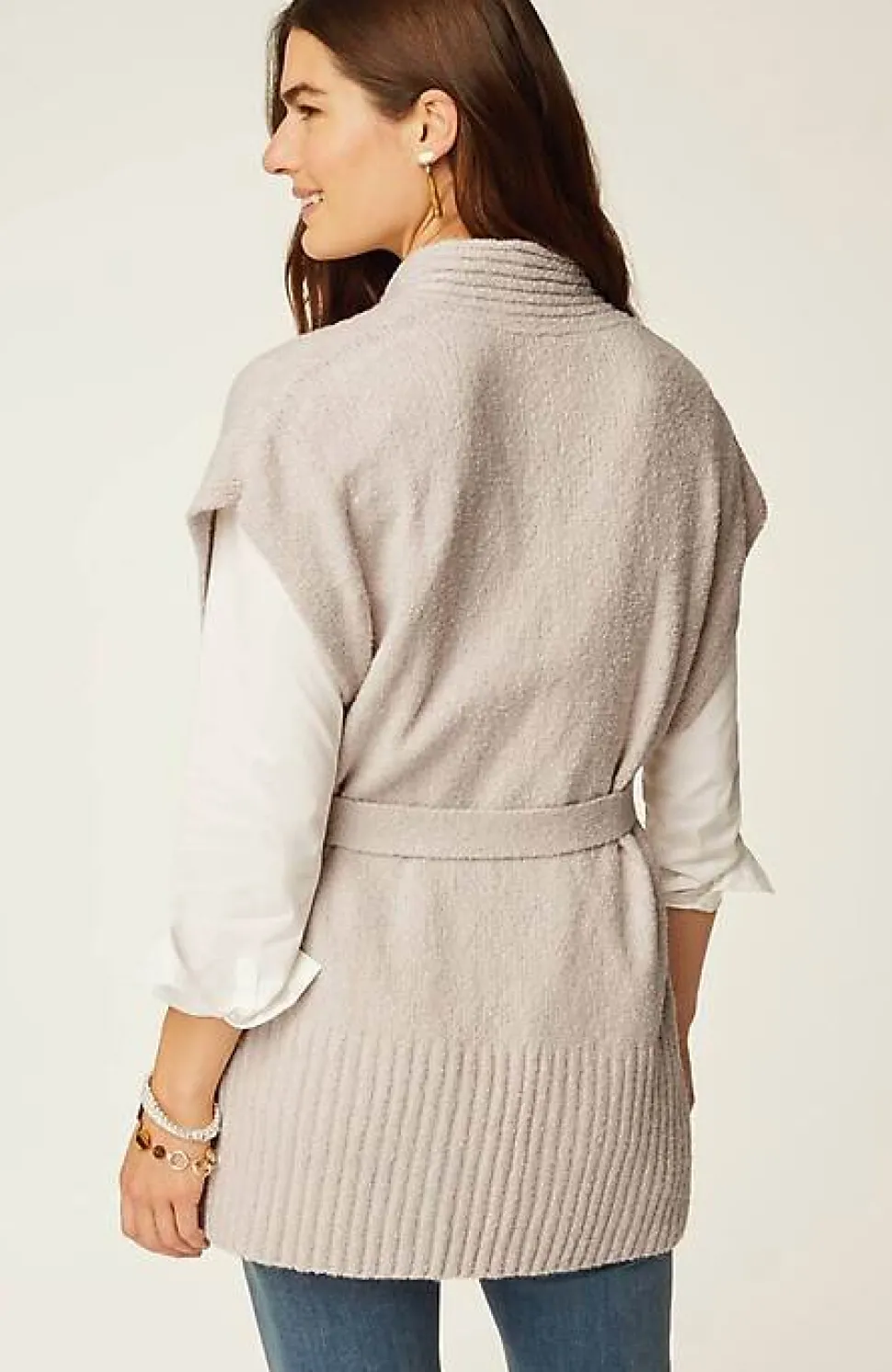 Belted Knit Poncho | Jjill