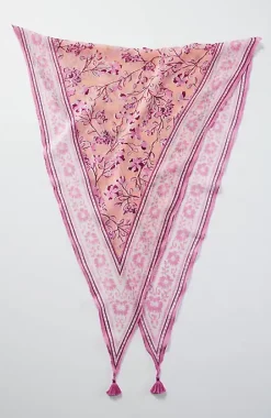 Border-Print Diamond Scarf | Jjill