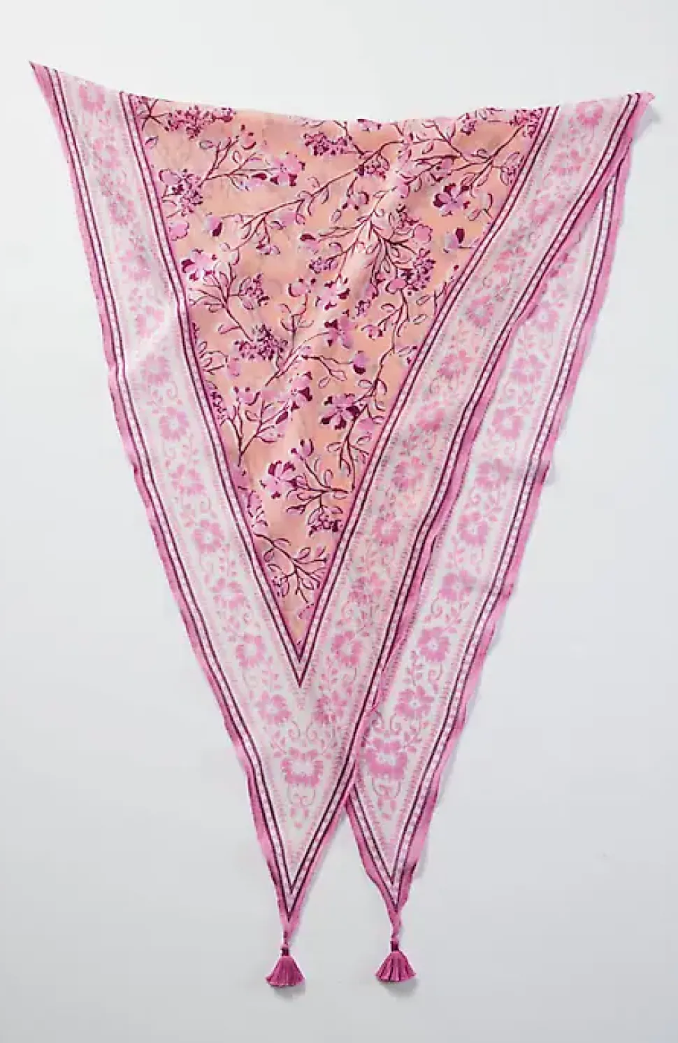 Border-Print Diamond Scarf | Jjill
