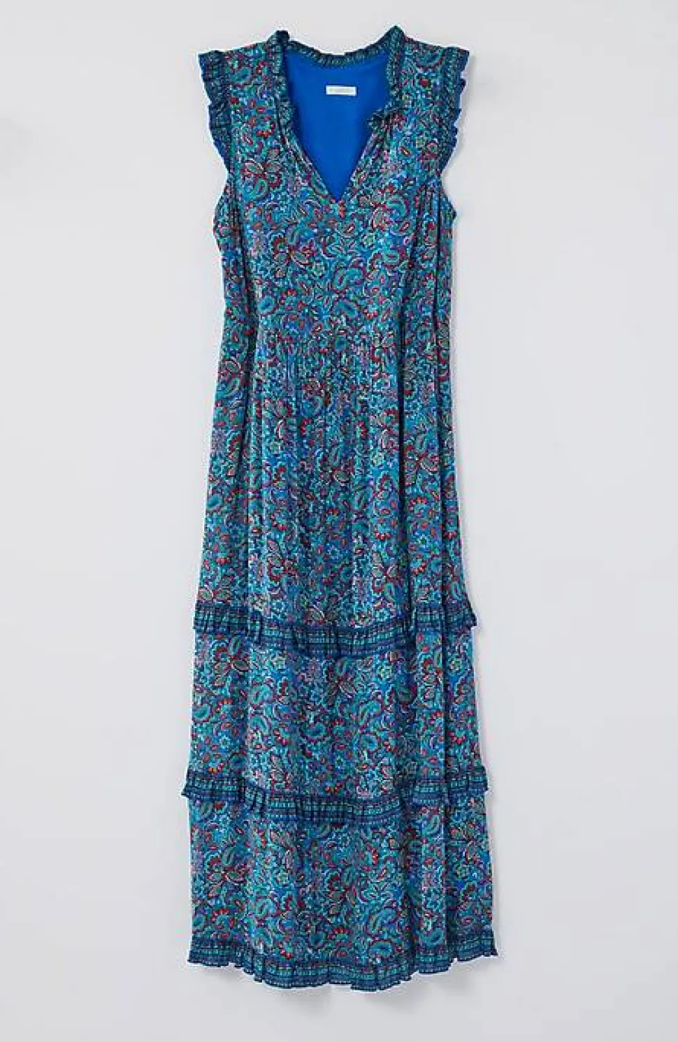 Coastal Ruffled Midi Dress | Jjill