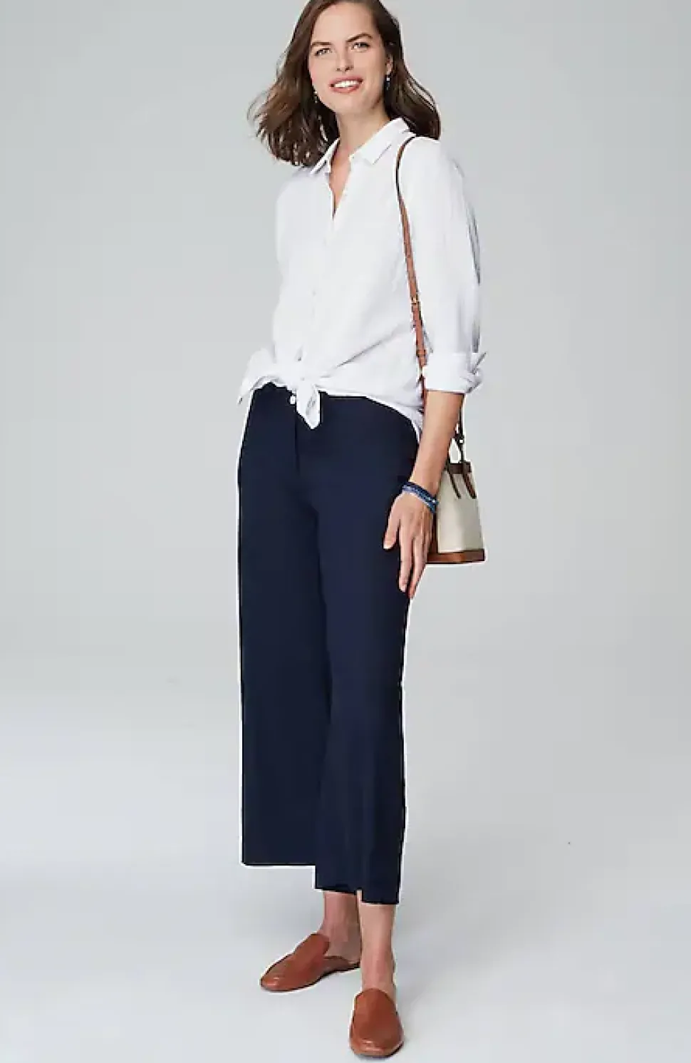 Cotton-Gauze Split-Hem Tunic | Jjill