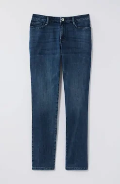 Curvy-Fit Slim-Leg Jeans | Jjill