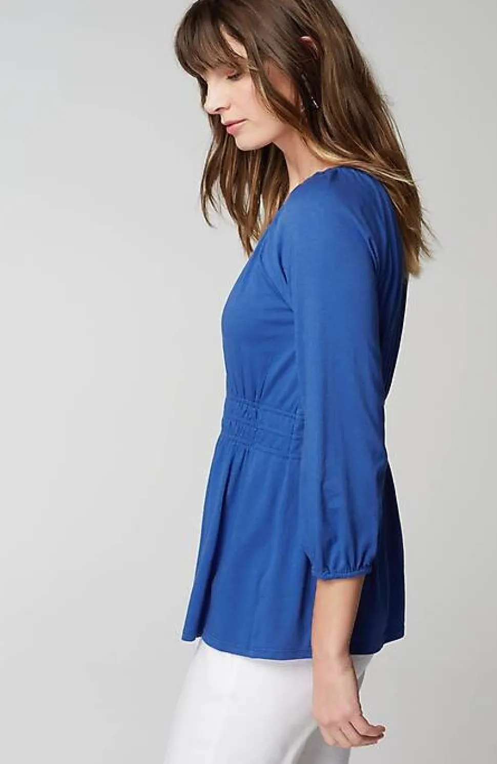 Elastic-Waist Top | Jjill