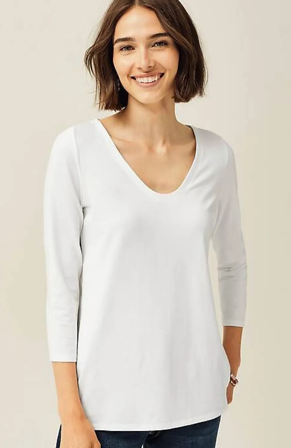 Essential Forward-Seam Tee | Jjill
