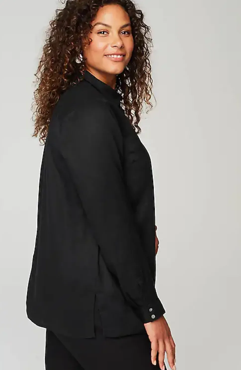 Everyday Linen Button-Front Shirt | Jjill