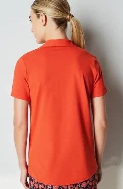 Fit Cotton-Stretch Polo Shirt | Jjill