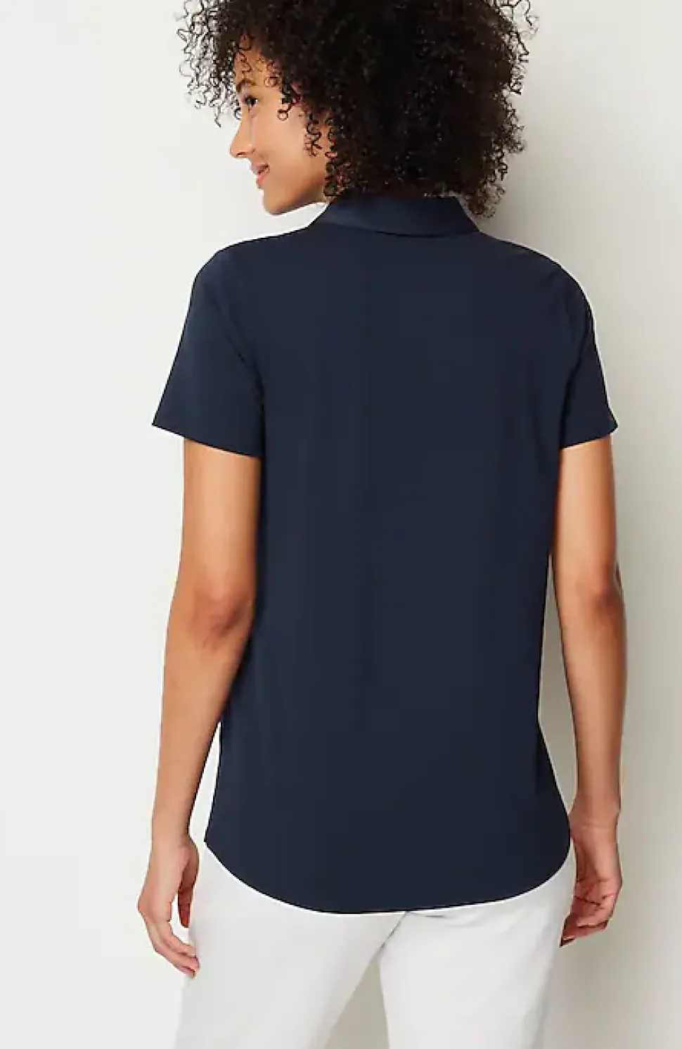 Fit Cotton-Stretch Polo Shirt | Jjill