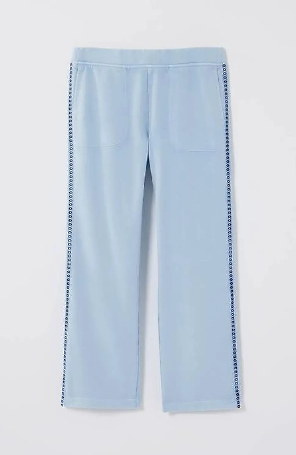 Fit French Terry Embroidered Crops | Jjill