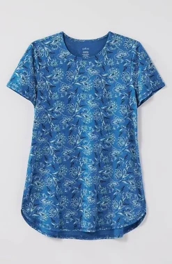 Fit Progress Pima-Stretch Shirttail Tee| Jjill