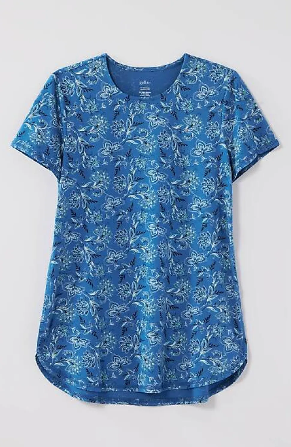 Fit Progress Pima-Stretch Shirttail Tee| Jjill
