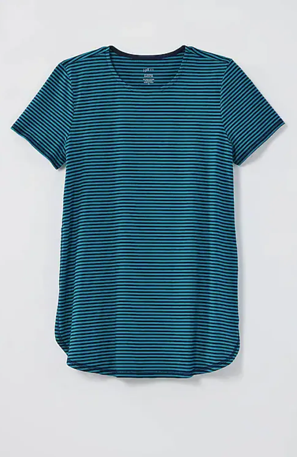 Fit Progress Pima-Stretch Shirttail Tee| Jjill