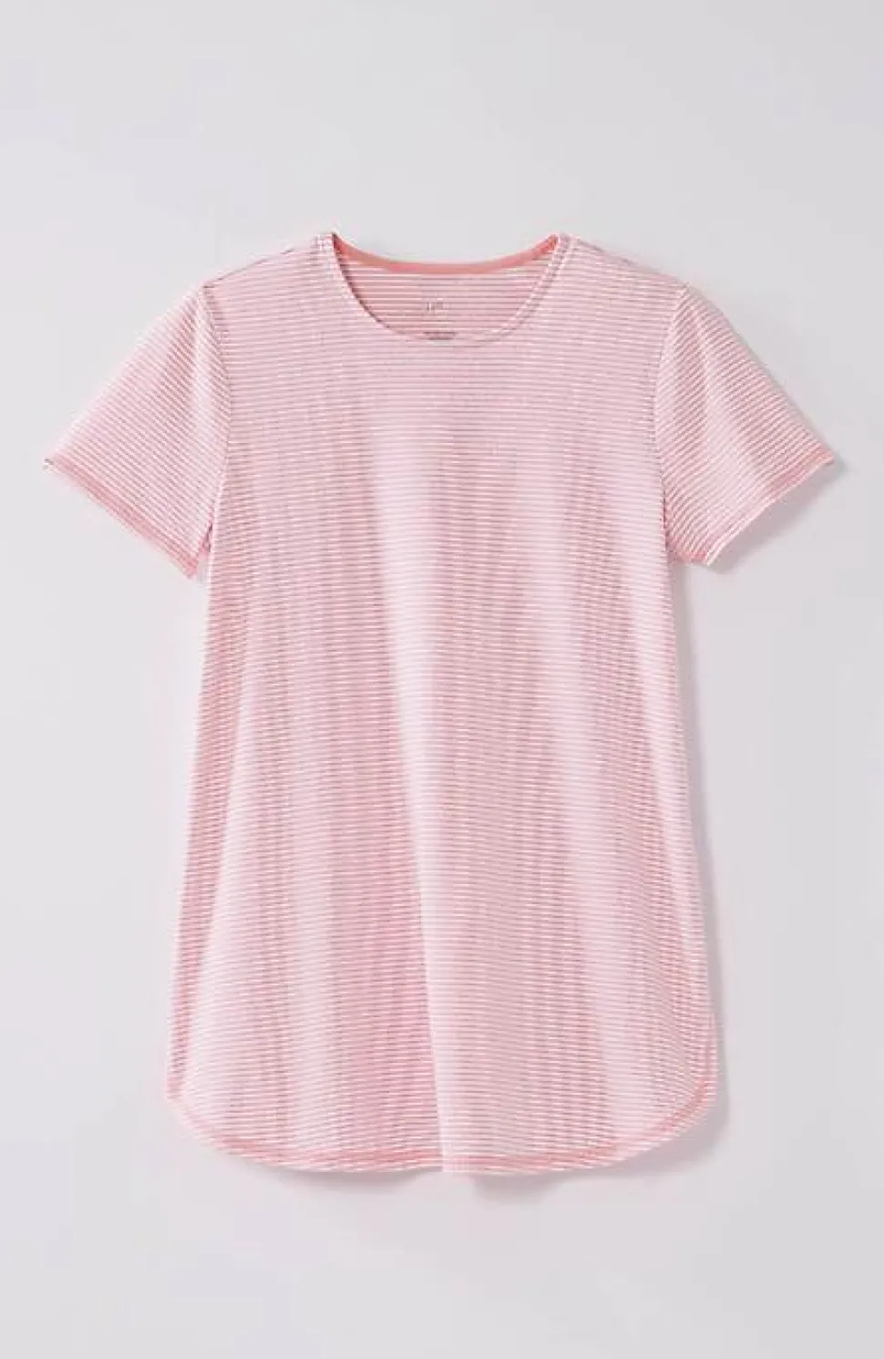 Fit Progress Pima-Stretch Shirttail Tee| Jjill