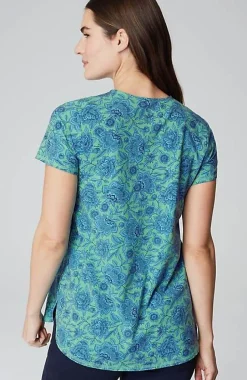 Fit Progress Pima-Stretch Shirttail Tee| Jjill