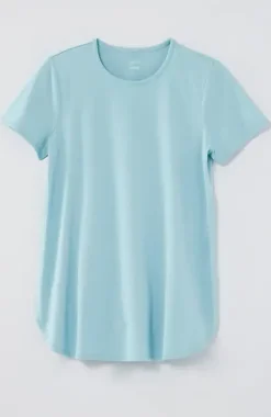 Fit Progress Pima-Stretch Shirttail Tee| Jjill