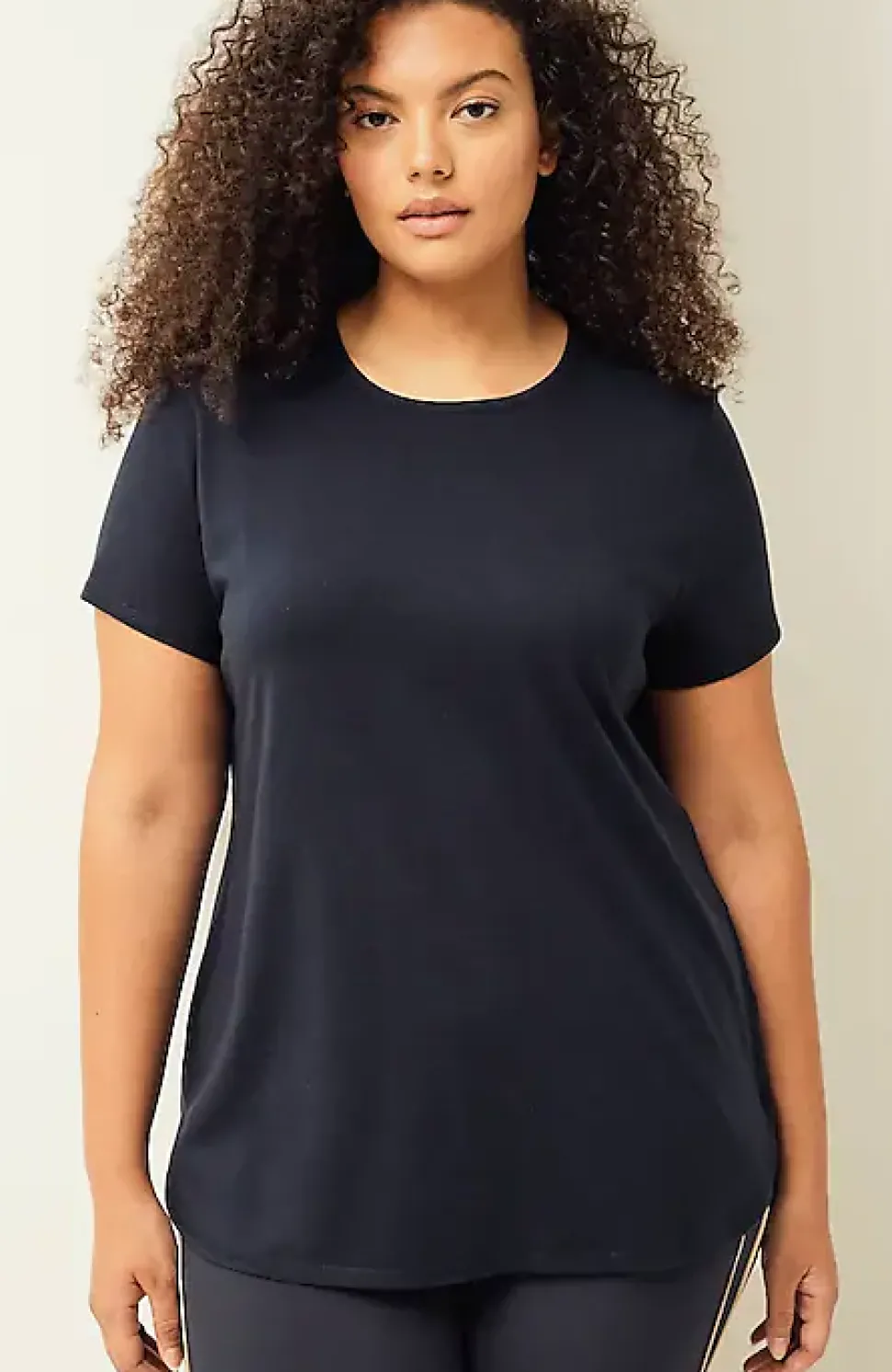 Fit Progress Pima-Stretch Shirttail Tee| Jjill