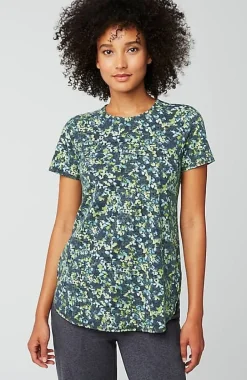 Fit Progress Pima-Stretch Shirttail Tee| Jjill