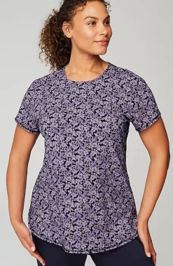 Fit Progress Pima-Stretch Shirttail Tee| Jjill