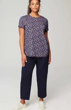 Fit Progress Pima-Stretch Shirttail Tee| Jjill