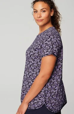 Fit Progress Pima-Stretch Shirttail Tee| Jjill