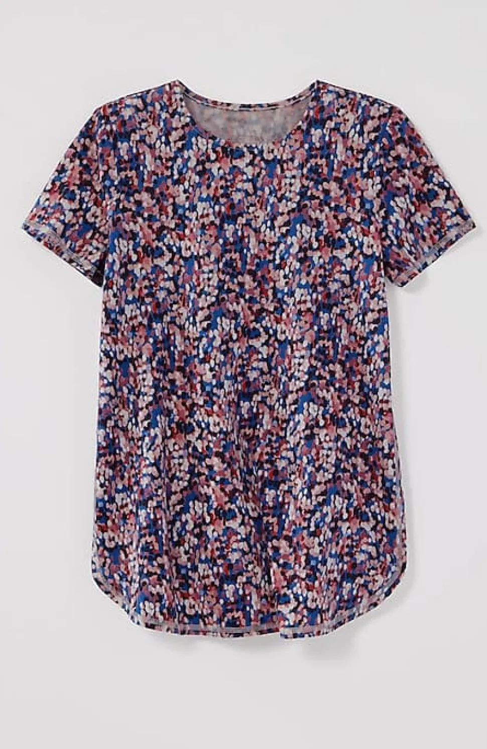 Fit Progress Pima-Stretch Shirttail Tee| Jjill