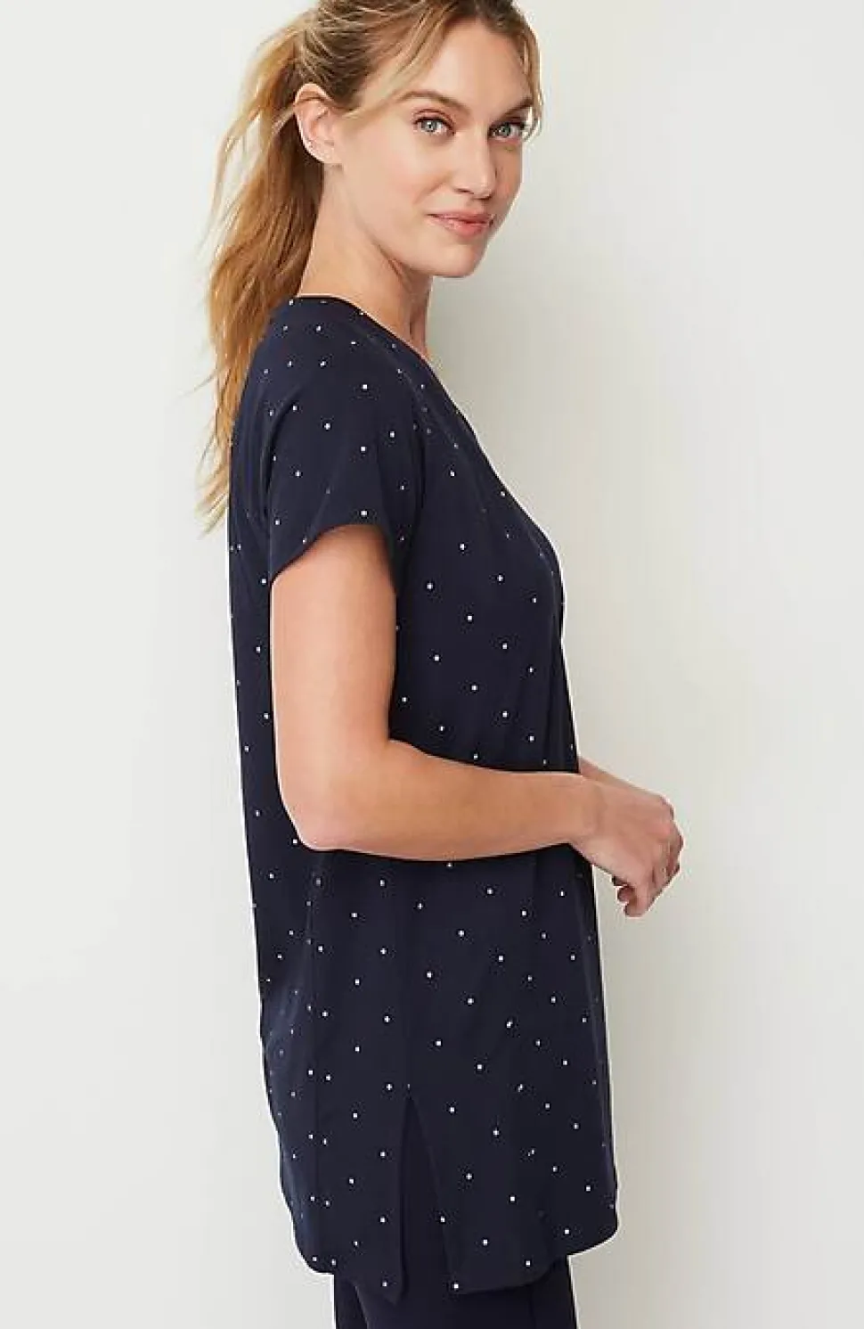 Fit Supreme-Stretch Seamed Tunic | Jjill