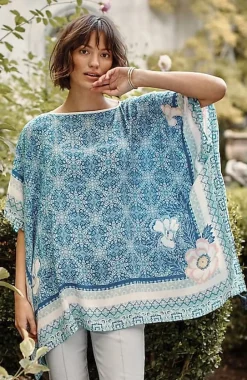 Floral Medallion Poncho | Jjill