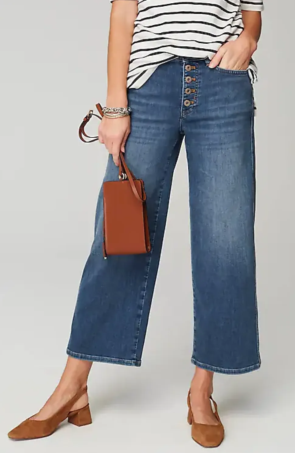 High-Rise Button-Fly Jeans | Jjill