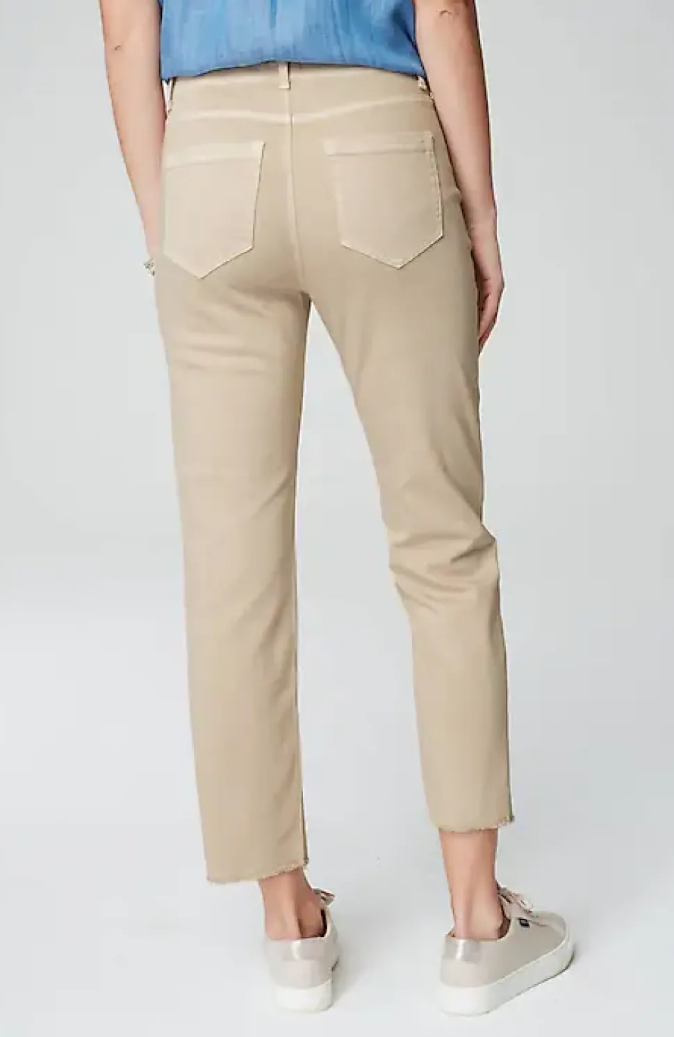 High-Rise Fringe-Hem Crops | Jjill