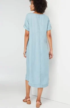 Indigo High-Low Dress | Jjill