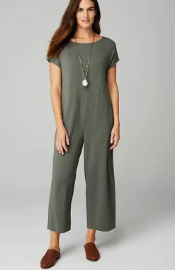 Knit Belted Jumpsuit | Jjill