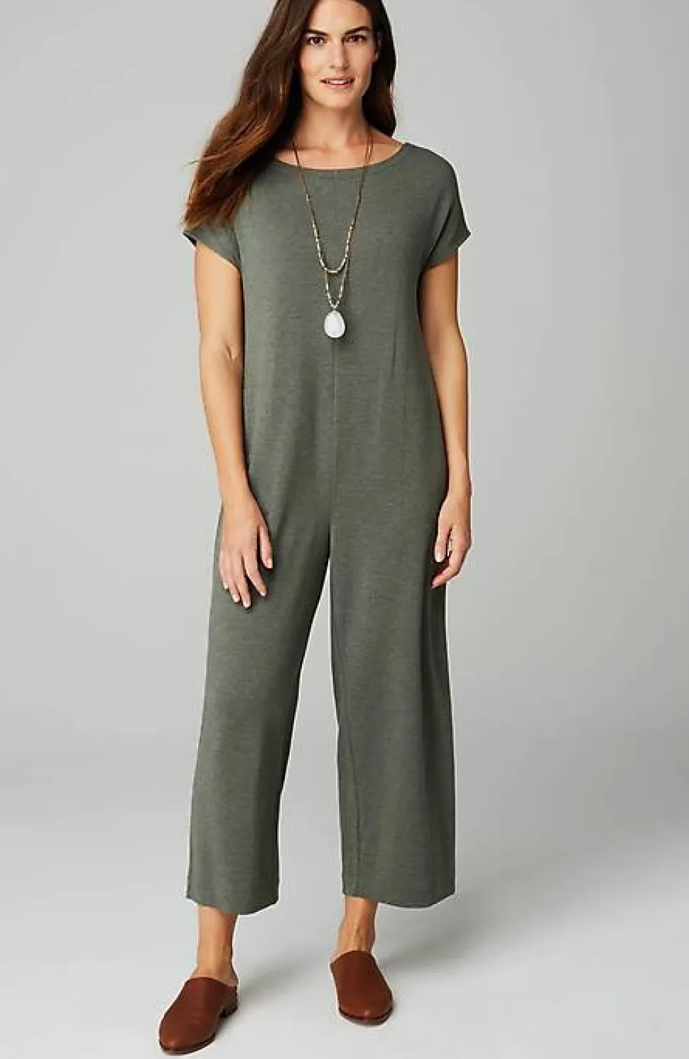 Knit Belted Jumpsuit | Jjill