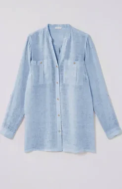Linen Garment-Dyed Tunic | Jjill