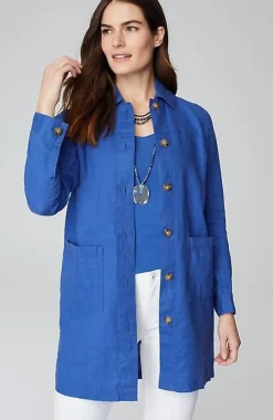 Long Linen Duster Jacket | Jjill