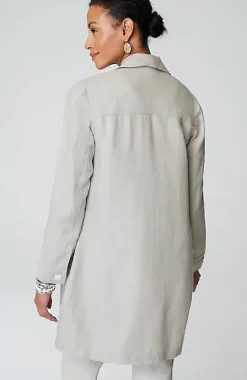 Long Linen Duster Jacket | Jjill
