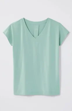 Luxe Supima® Pleat-Back Tee | Jjill