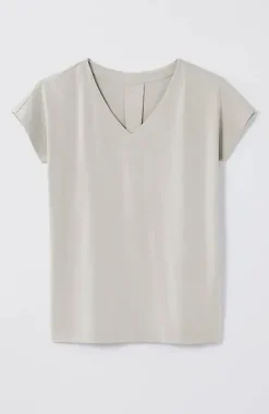 Luxe Supima® Pleat-Back Tee | Jjill
