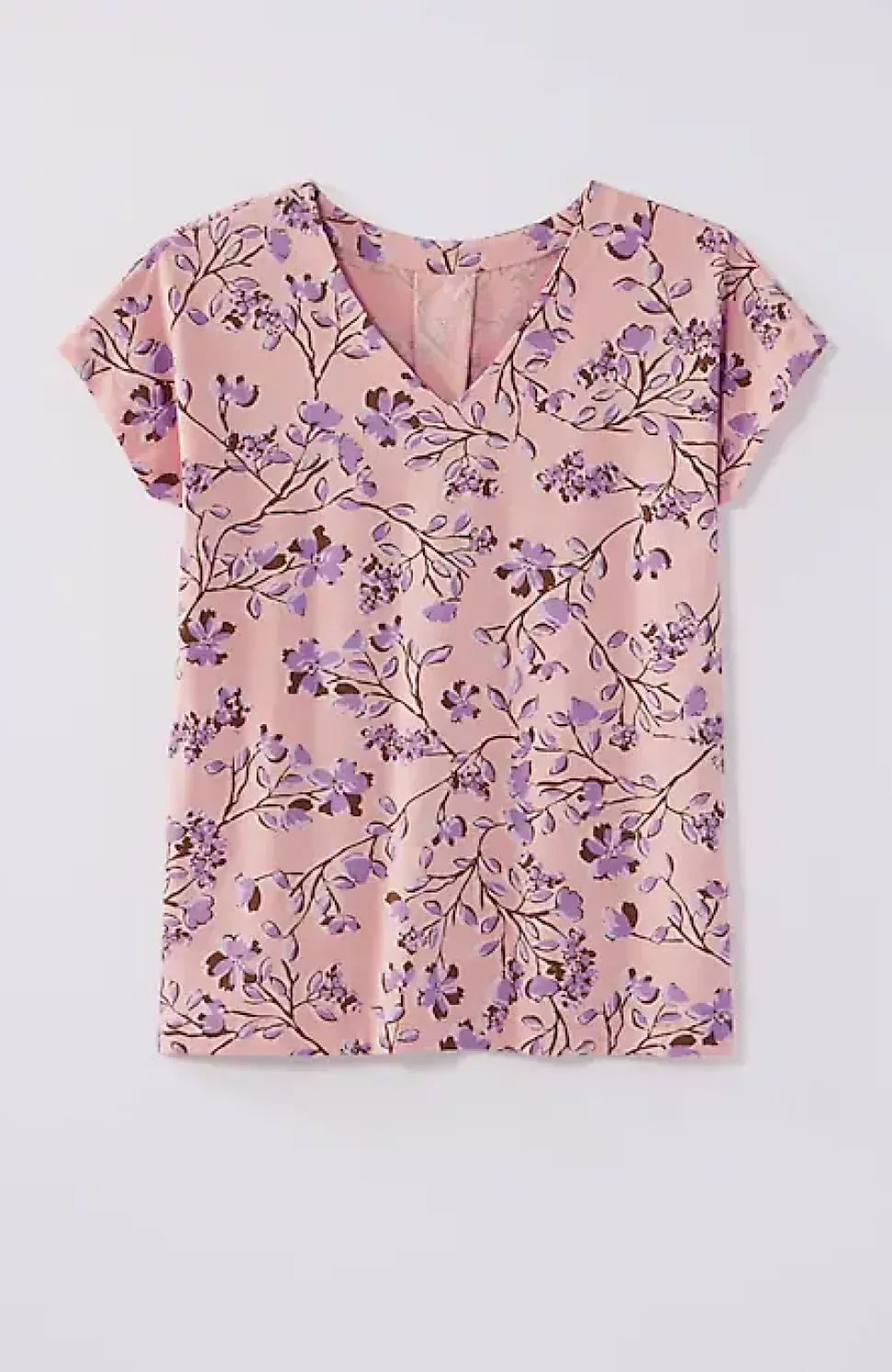 Luxe Supima® Pleat-Back Tee | Jjill