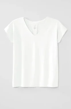 Luxe Supima® Pleat-Back Tee | Jjill