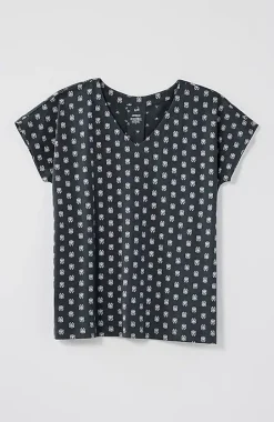 Luxe Supima® Pleat-Back Tee | Jjill