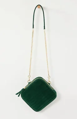 Luxe Velvet Quilted Purse | Jjill