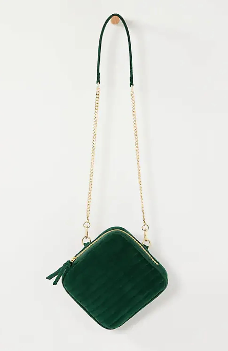 Luxe Velvet Quilted Purse | Jjill