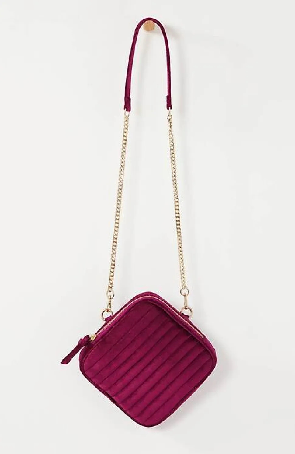 Luxe Velvet Quilted Purse | Jjill