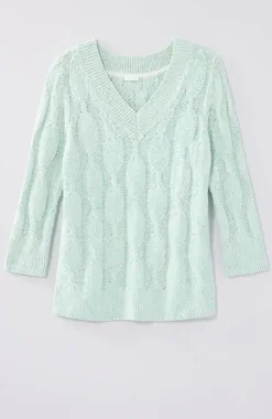 Marled Cable Sweater | Jjill