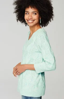 Marled Cable Sweater | Jjill