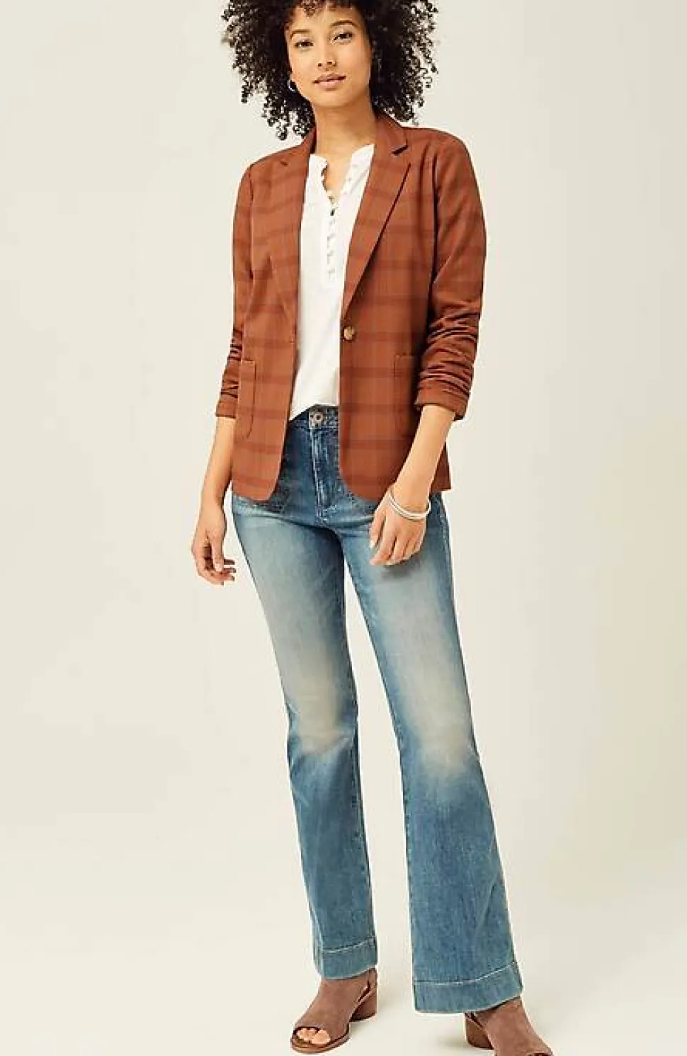 Mendocino Plaid Blazer | Jjill