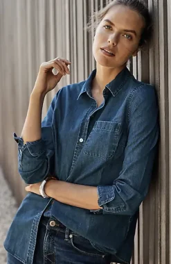 One-Pocket Button-Front Shirt | Jjill