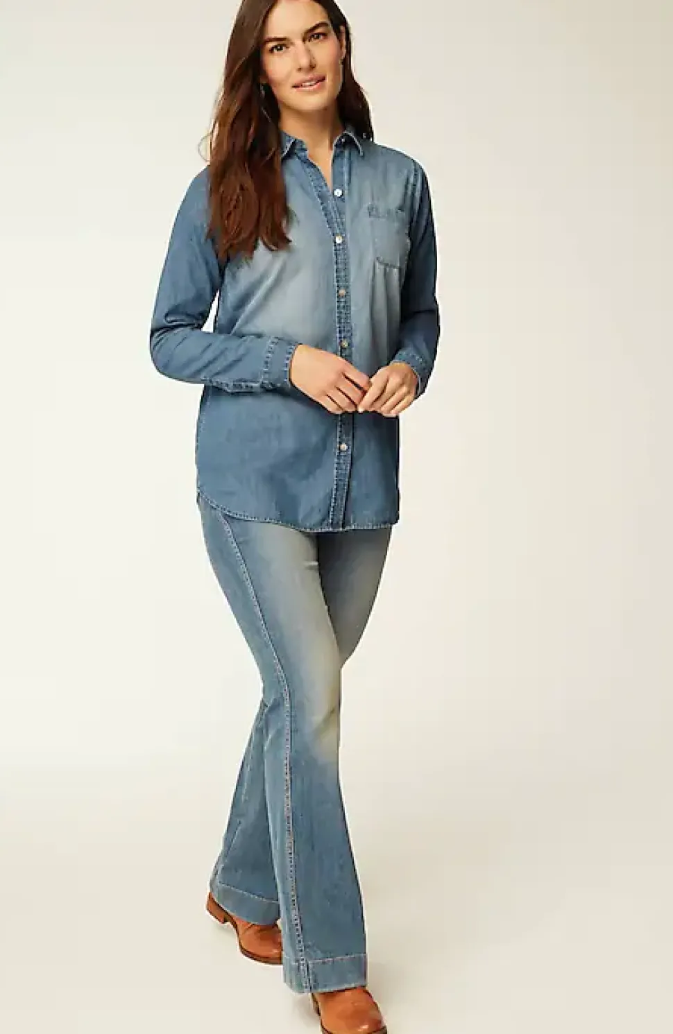 One-Pocket Button-Front Shirt | Jjill