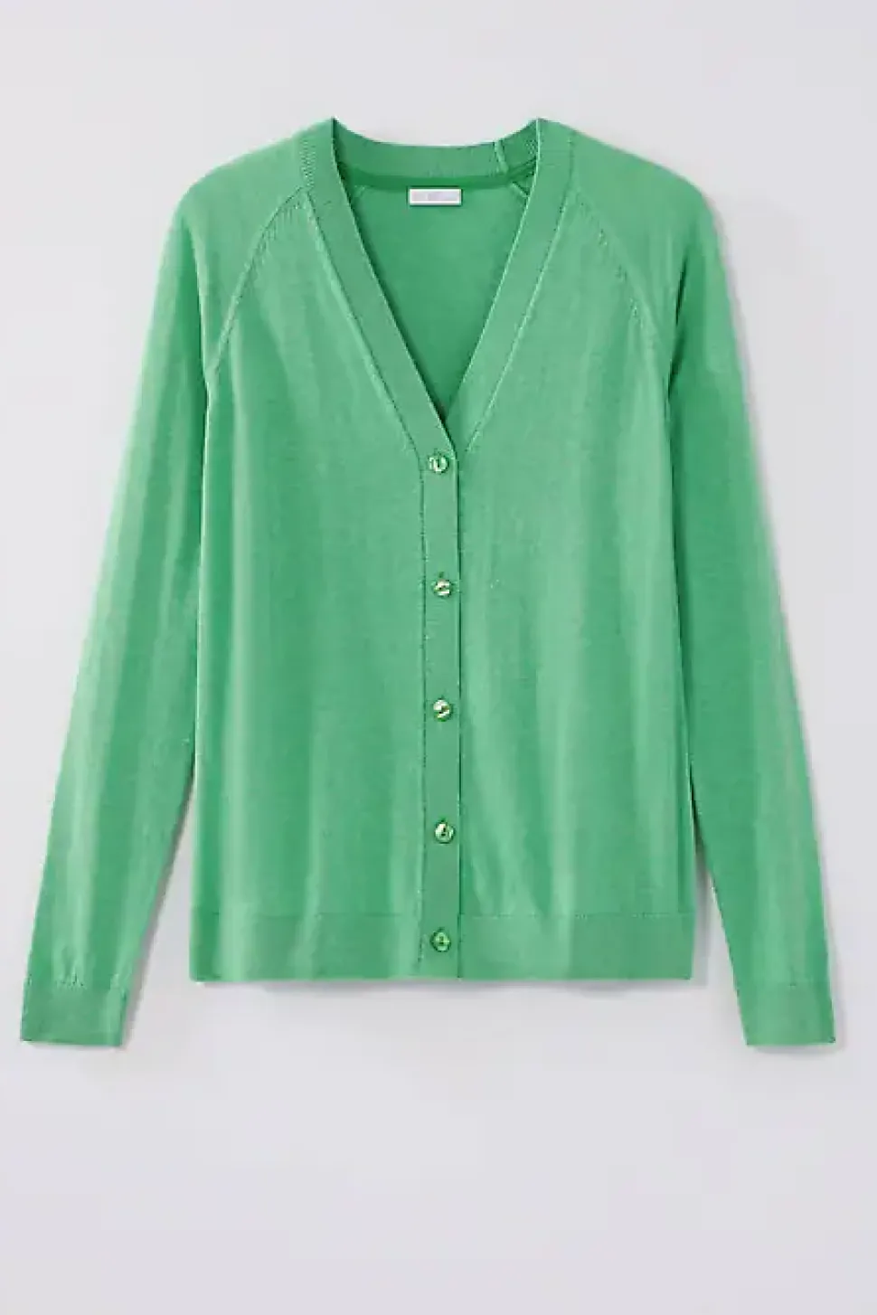 Organically Grown Cotton V-Neck Cardi | Jjill