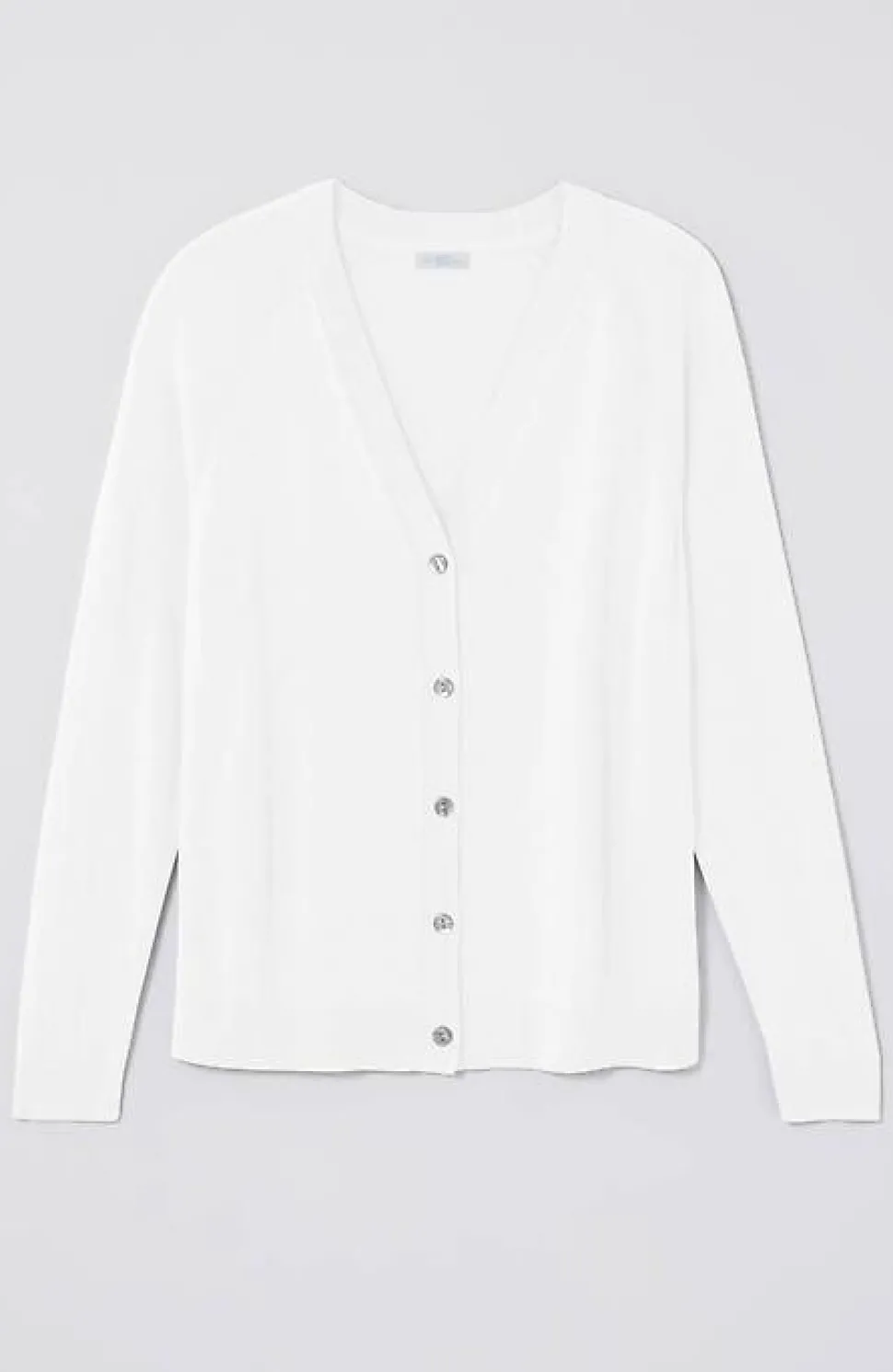 Organically Grown Cotton V-Neck Cardi | Jjill